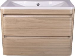 Тумба подвесная Style Line Атлантика 90, Люкс ясень перламутр, PLUS