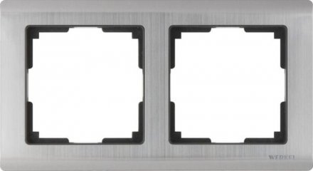 Рамка на 2 поста (глянцевый никель) W0021602 Werkel 732678