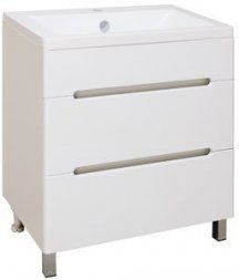 Тумба Парма 75 /2 ящика/ с умывальником Omega 75