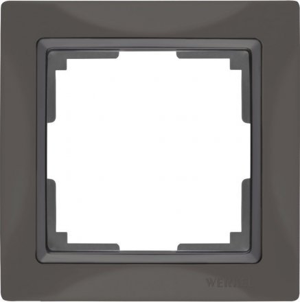 Рамка на 1 пост (серо-коричневый, basic) W0012007 Werkel
